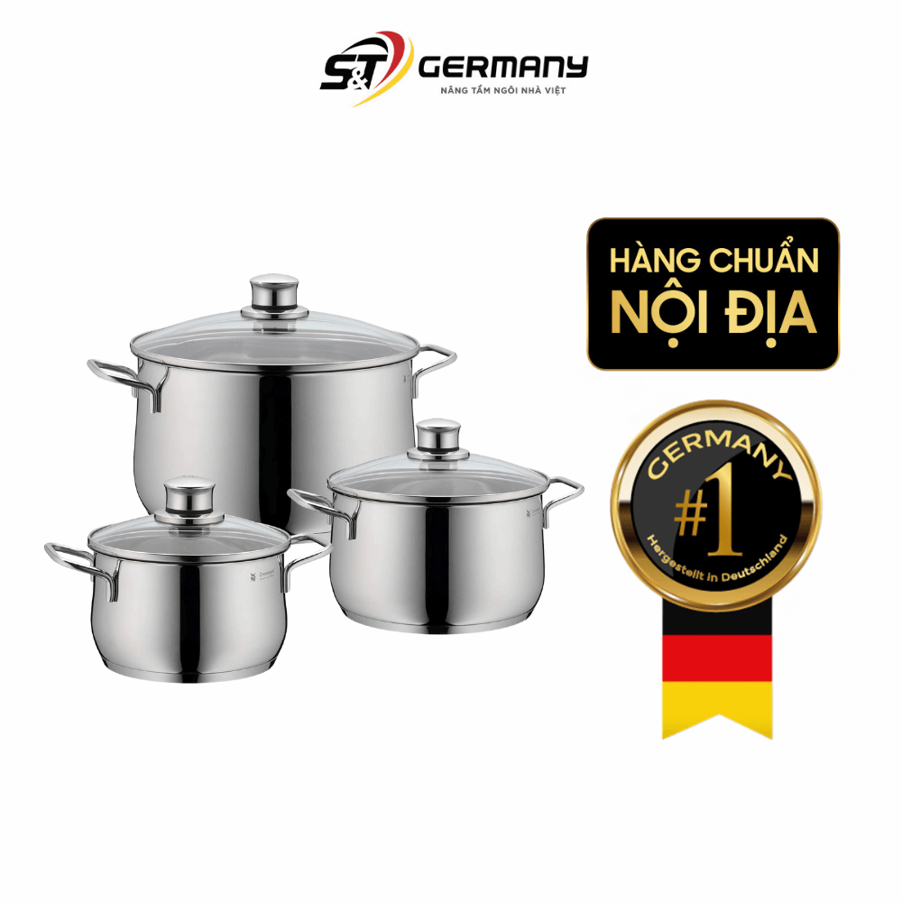 Bộ nồi WMF Diadem Plus 3 món (3 nồi)
