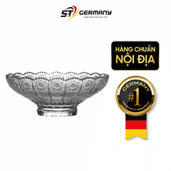 Mâm bồng pha lê đế liền tròn M57 Bohemia size 25cm