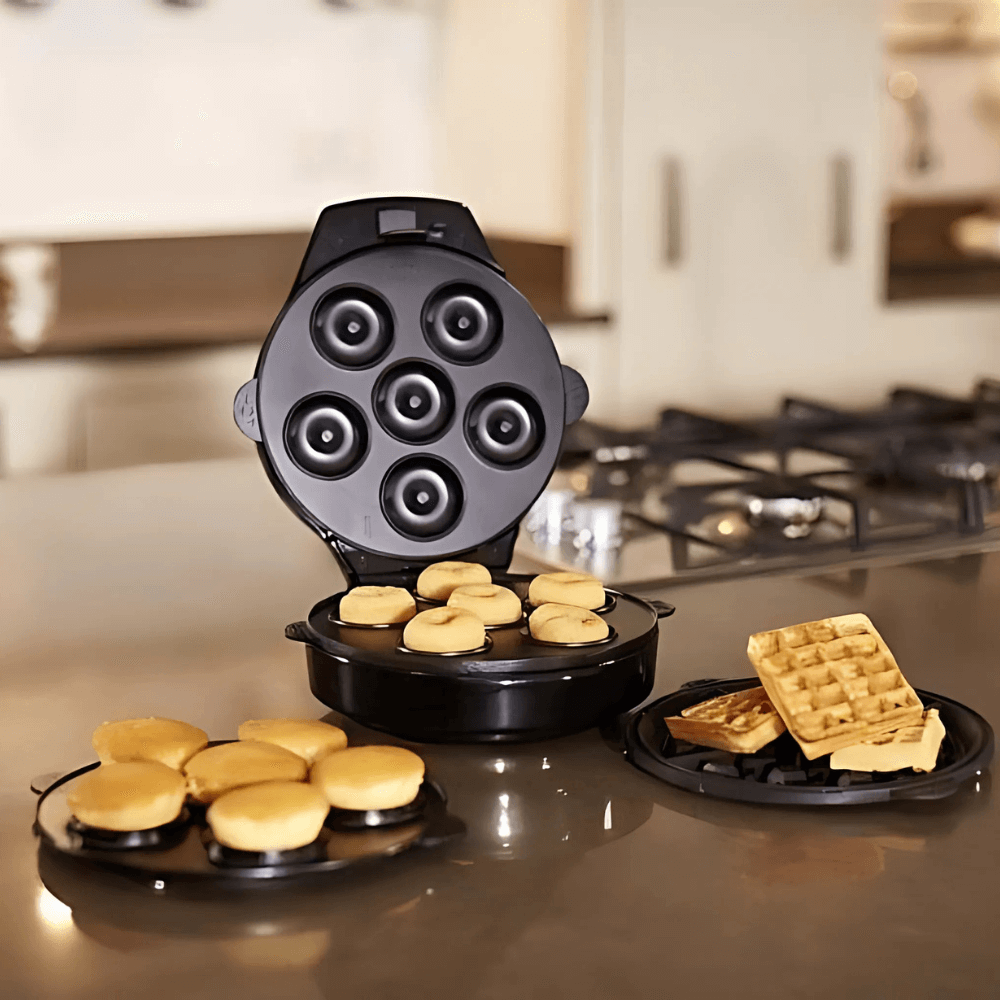 Máy Làm Bánh Russell Hobbs Fiesta 3in1 màu đen đỏ