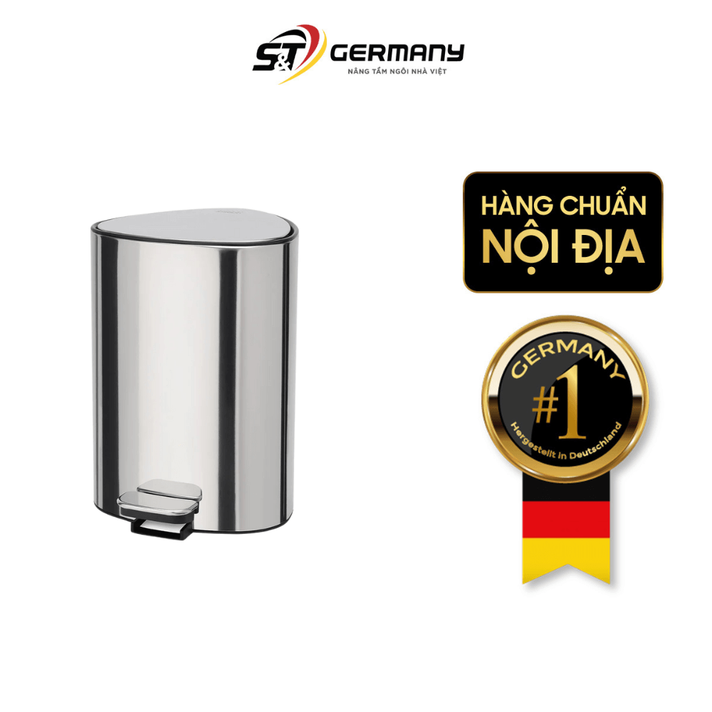 Thùng rác có bàn đạp Joseph Joseph 70596 EasyStore Luxe 5L màu inox