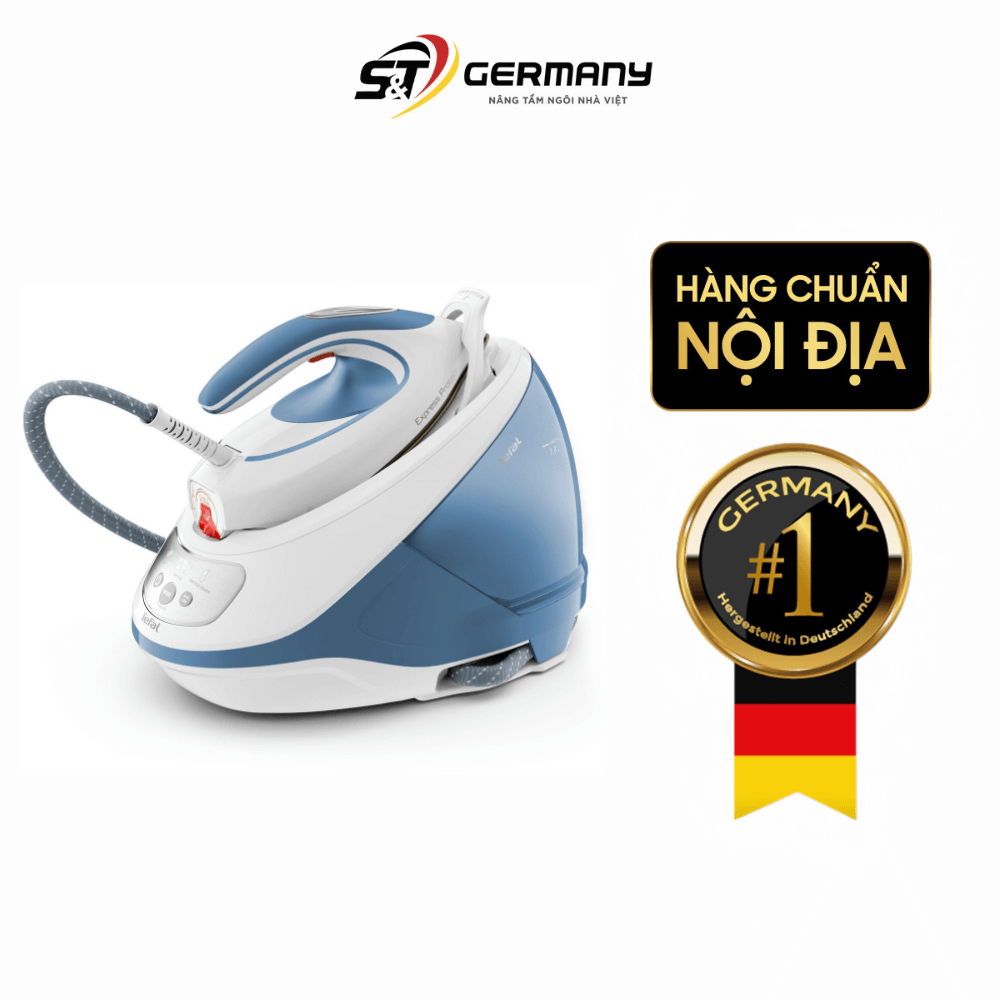 Bàn là hơi nước cao cấp Tefal SV9202 Express Protect màu xanh blue