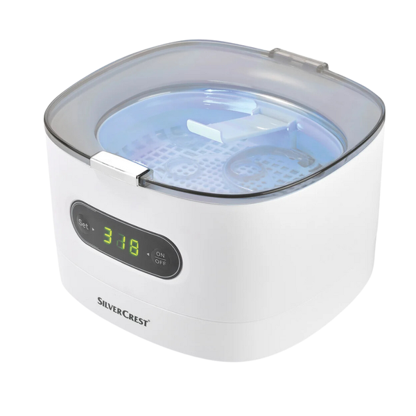 Máy làm sạch đồ trang sức bằng sóng siêu âm Silvercrest UltraSonic SUR 48D5 50W 0.6l model 2024