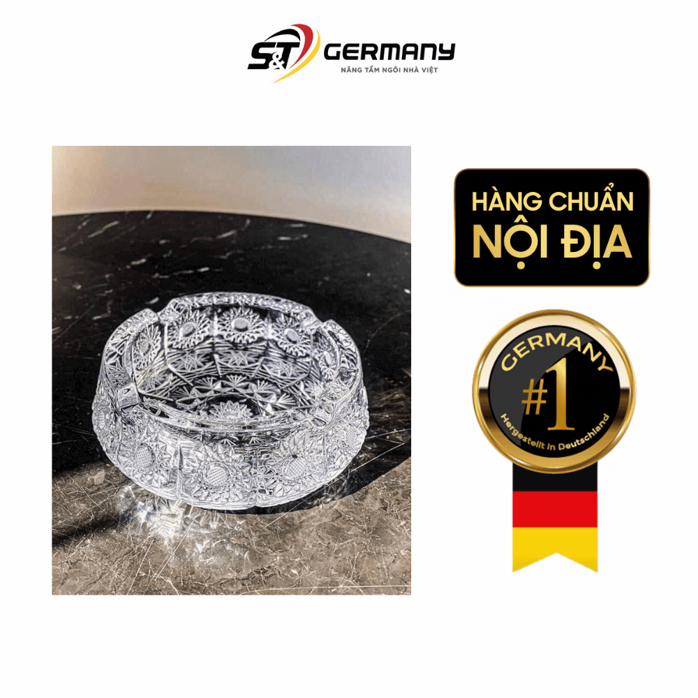 Gạt tàn Pha lê Bohemia M57 15cm