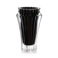 Lọ hoa Crown Jewel Rogaska 25cm màu đen