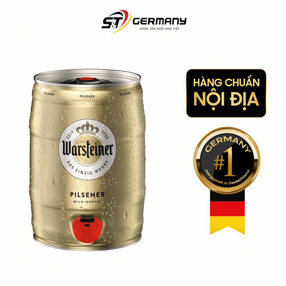 Bom bom bia tươi Warsteiner – Chuẩn Vị Đức