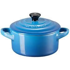 Nồi gốm đá Le Creuset Mini Cocotte 10cm màu xanh marseille