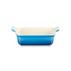 Thố nướng hình chữ nhật Le Creuset 19 x 13cm màu xanh marseille