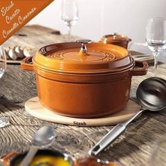 Nồi tròn STAUB Cocotte Cannelle 24cm màu cam quế