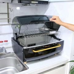Máy sấy và tiệt trung chén bát HeimChef HTD3300 70lit màu xanh tím than