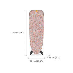 Bàn để ủi đồ chân cao có móc treo cửa Joseph Joseph Glide Max (Peach Blossom) 50029