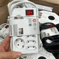 Ổ cắm điện SILVERCREST 9 ổ cắm màu trắng