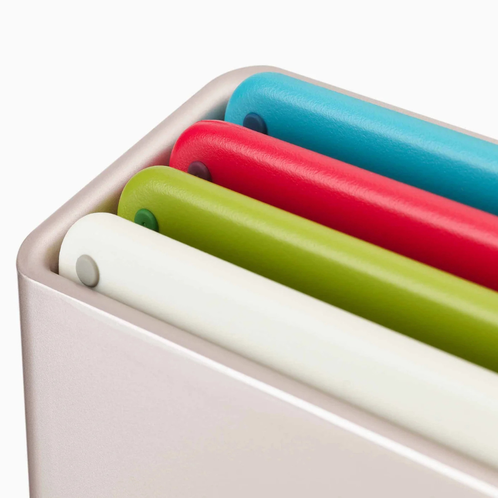 Set 4 thớt Joseph Joseph 60230 Folio kèm 1 dao nhà bếp