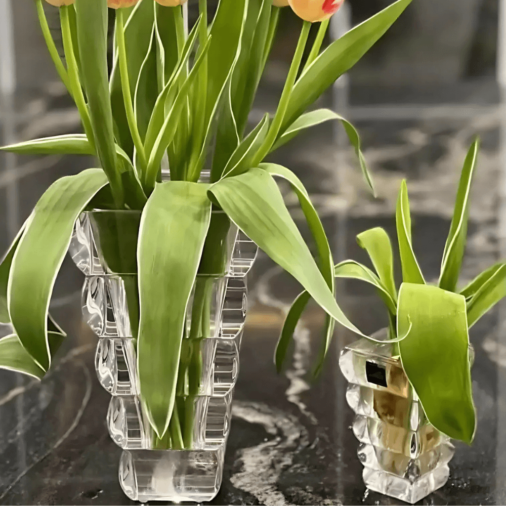 Bình hoa pha lê Rogaska Adria 12cm màu trắng