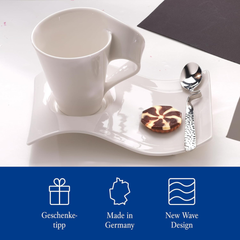 Set uống trà hoặc cafe 6 món Villeroy-Boch gồm 2 cốc, 2 thìa, 2 đĩa có hộp làm quà