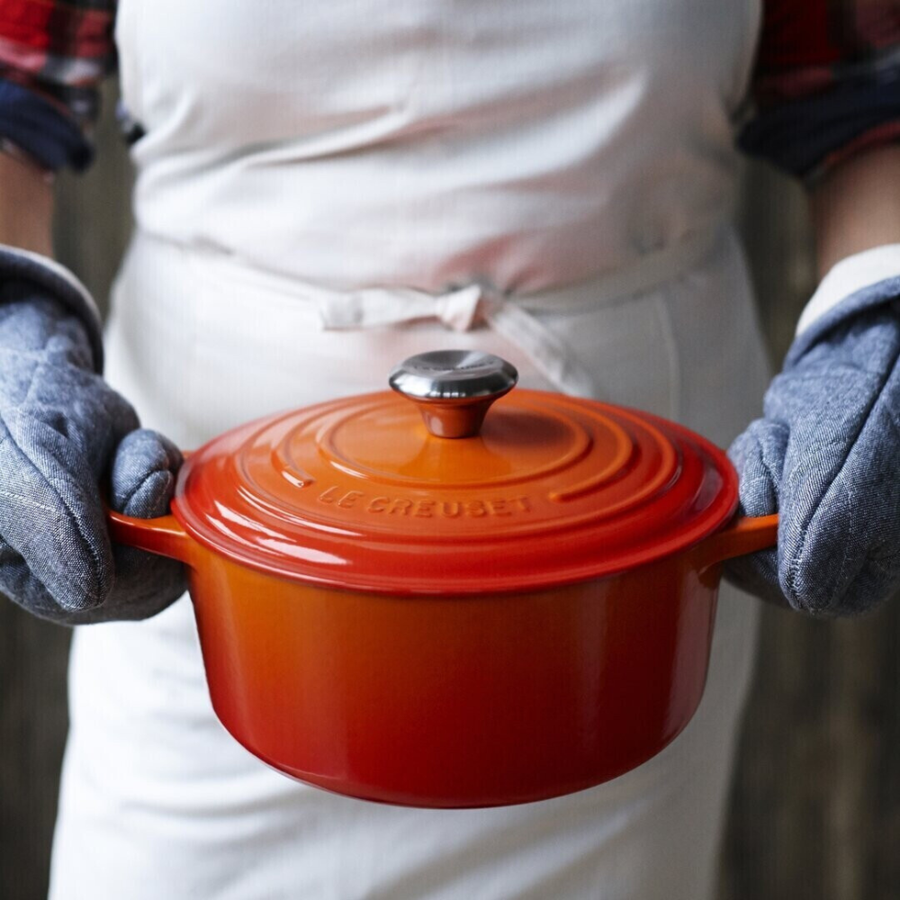 Nồi gang Le Creuset 24cm màu cam orange