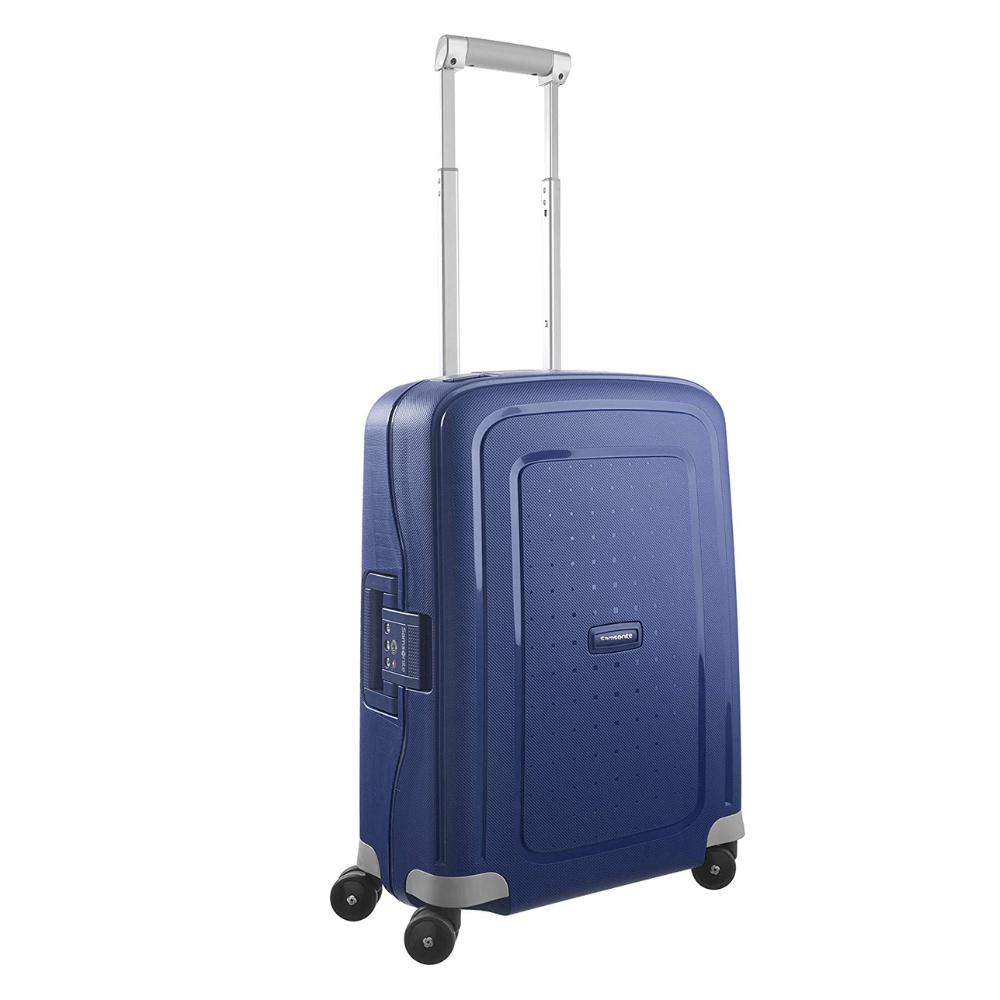 Vali Samsonite S cure size cabin (màu xanh dương blue) made in EU