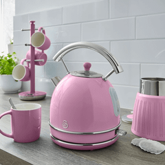 Ấm siêu tốc SWAN Retro 3000W 1,8L màu hồng