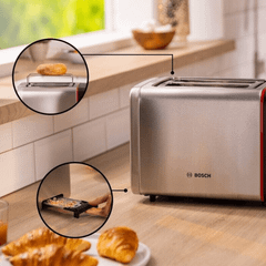 Máy nướng bánh mì BOSCH TAT6M420 màu inox
