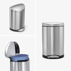 Thùng rác bán nguyệt Simplehuman 6L nội địa Đức cao cấp