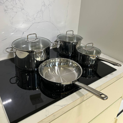 Bộ nồi WMF Astoria 4 món kèm quánh và chảo thép WMF 28cm