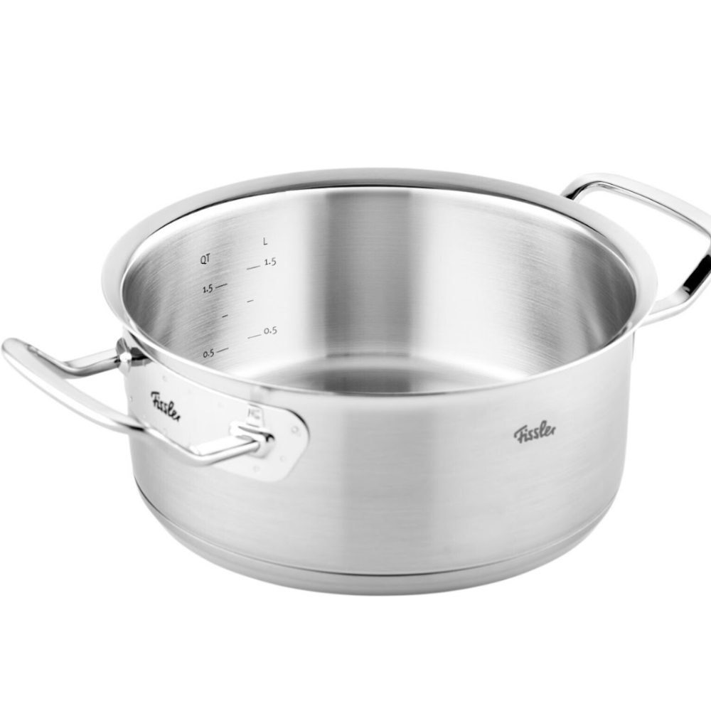 Nồi thấp Fissler Original Pro 20cm 2,9 lit vung kính