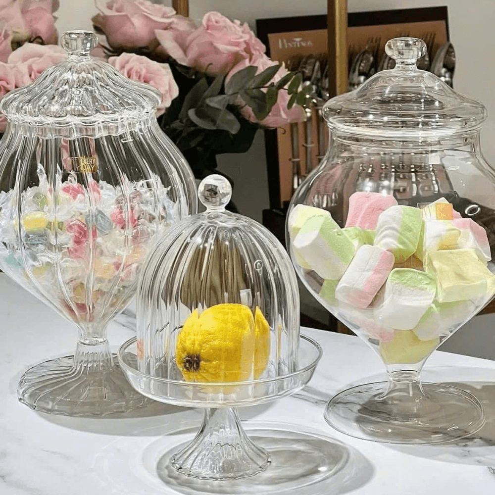 Hũ IVV Sahara trắng 25cm IVV