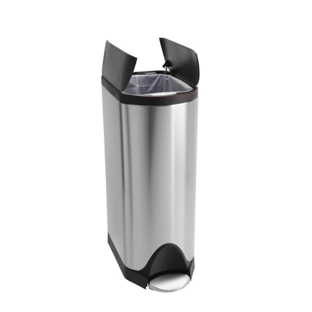 Thùng rác cánh bướm Simplehuman 40L 2 ngăn tái chế