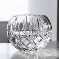 Lọ hoa cầu tròn pha lê Bohemia Sheffield 17,5cm