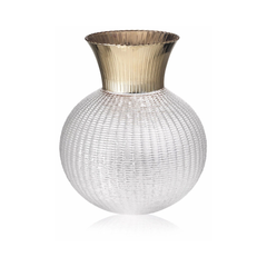 Lọ hoa Ophelia mạ vàng 25cm IVV