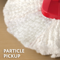 Bộ cây lau nhà đầu tròn Vileda Easy Wring & Clean made in SEC màu đỏ