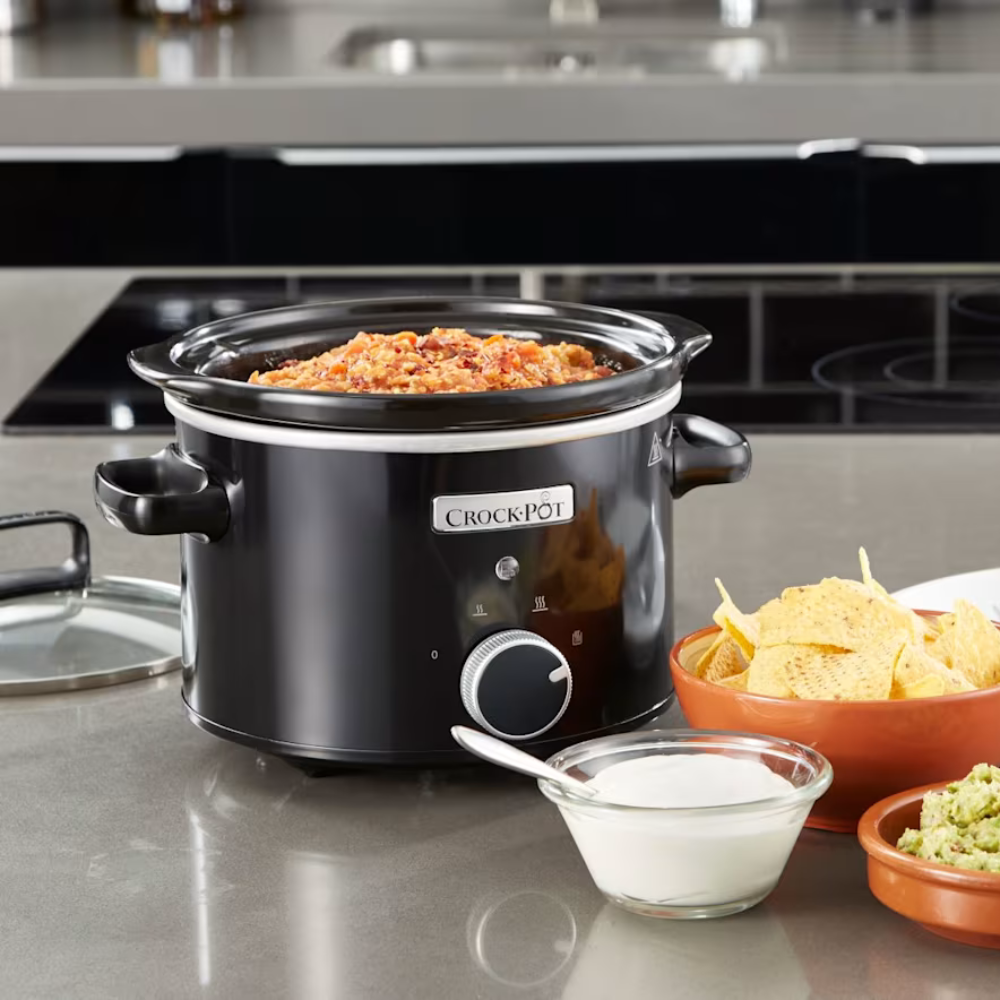 Nồi nấu chậm Crock Pot màu đen 2,4lit