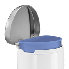 Thùng rác bán nguyệt Simplehuman 10l màu trắng