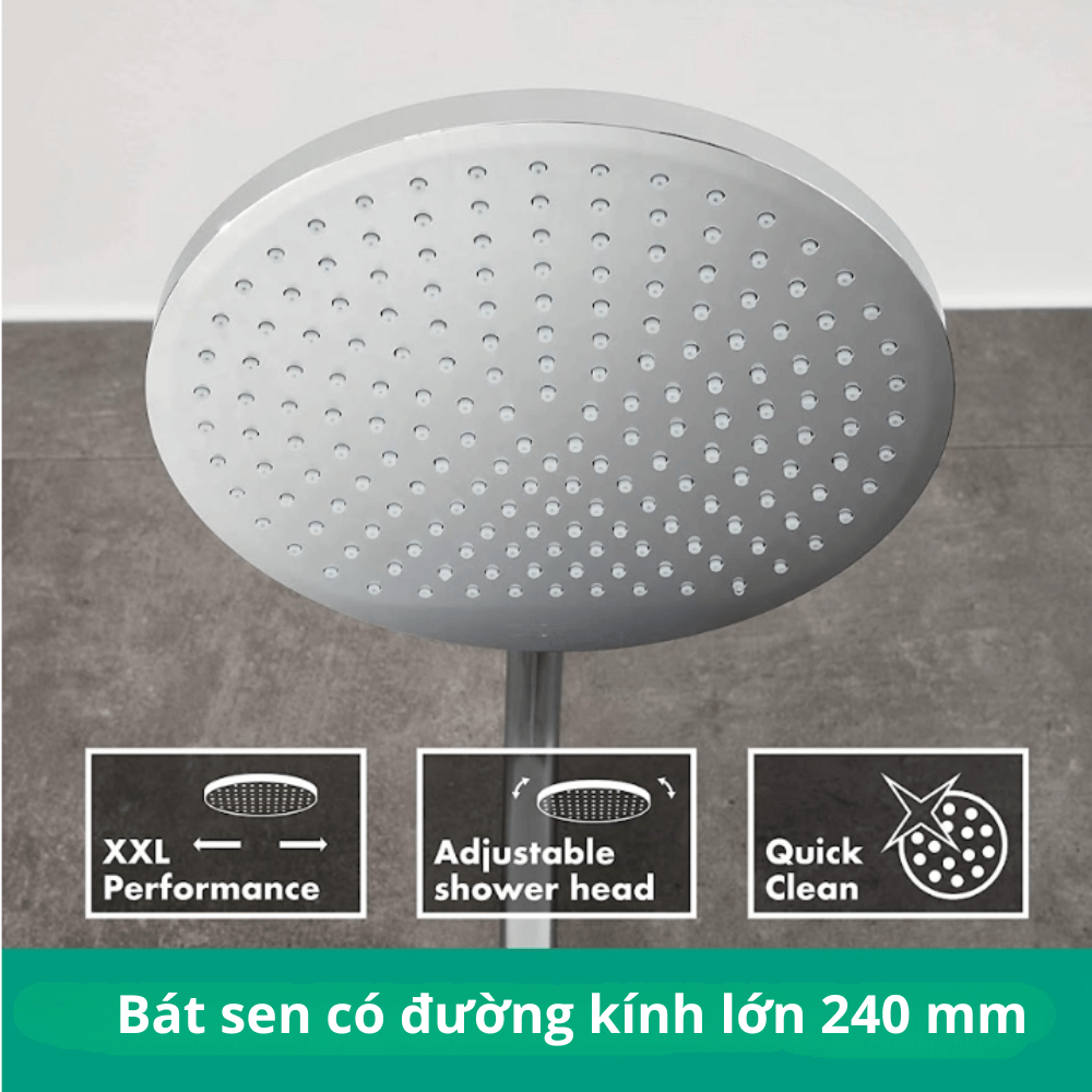 Sen cây Hansgrohe 2in1 27267000 bát tròn