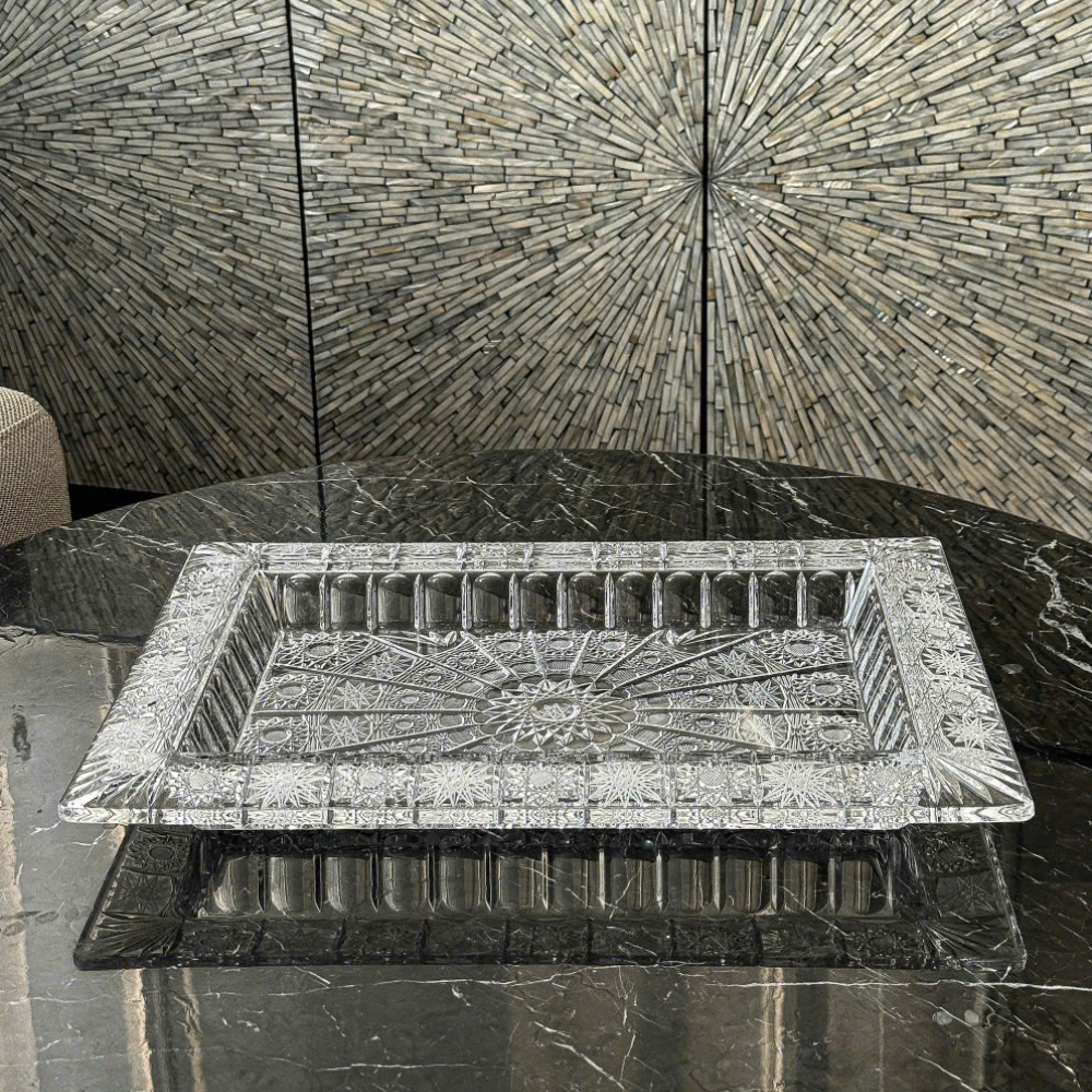 Đĩa chữ nhật M57 41cm Crystal Bohemia