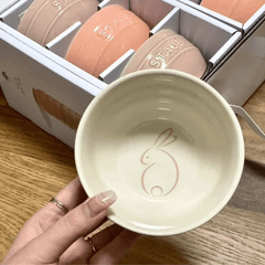 Set 6 bát STAUB ăn cơm thỏ hồng 12cm