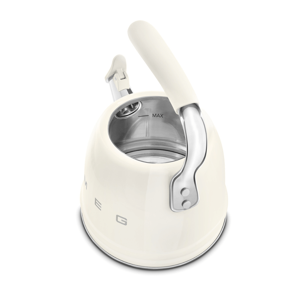 Ấm đun từ thổi sáo SMEG CKLW2001CR màu kem