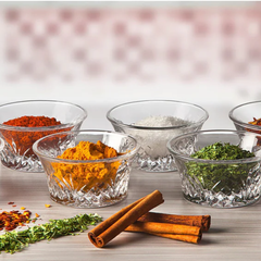 Set bát chấm pha lê 6 món Dublin