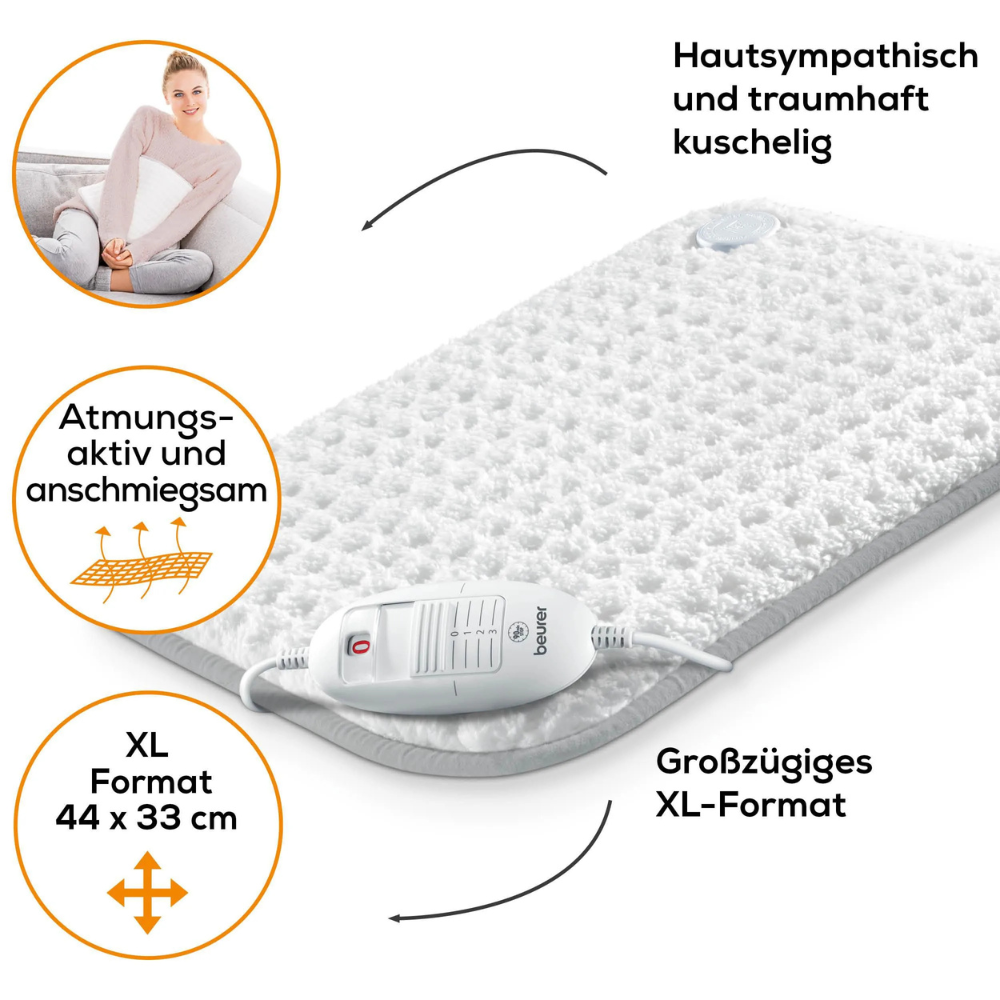 Tấm sưởi điện Beurer HK42 44x33 cm màu trắng