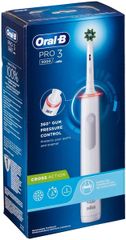 Bàn chải điện ORAL-B Pro 3 3000 Cross Action màu trắng