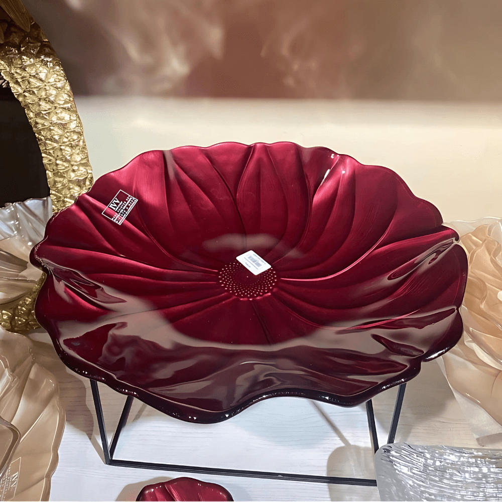 Đĩa Magnolia đỏ 41cm IVV 6051.1
