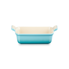 Thố nướng hình chữ nhật Le Creuset 19 x 13cm màu xanh caribe