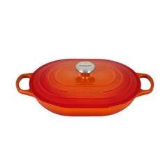 Nồi chảo gang ovan Le Creuset Oblong 31cm màu cam