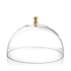 Nắp đậy Le Campane Dome trắng núm đồng 25cm IVV