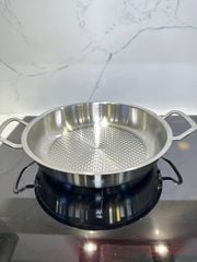 Bộ nồi Fissler Profi 5 món vung thép kèm chảo 2 quai 28cm made in Germany