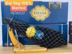 Đùi lợn Espana Iberico lợn đen TBN 4,5-5kg (Date 9/2023)- loại 100% iberico