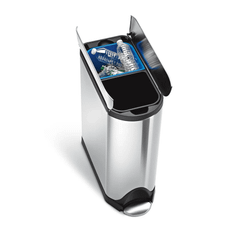 Thùng rác cánh bướm Simplehuman 40L 2 ngăn tái chế
