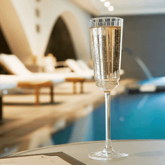 Set 6 ly vang champagne Macassar 170ml