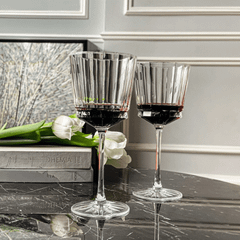 Set 6 ly vang đỏ Macassar 350ml