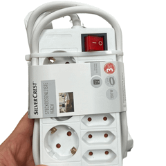 Ổ cắm điện SILVERCREST 9 ổ cắm màu trắng