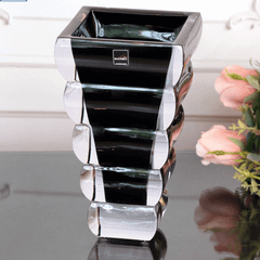 Bình hoa pha lê Rogaska Adria 25cm màu đen